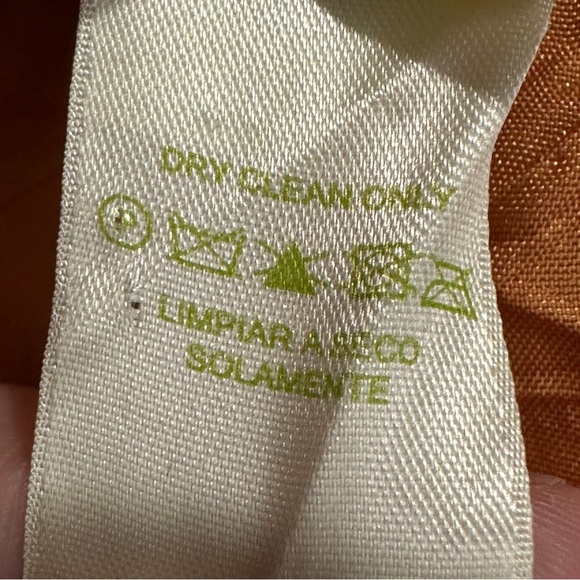 Sigrid Olsen 18W 100% silk skirt, spring colors, fully lined, side zip/button - Picture 6 of 11